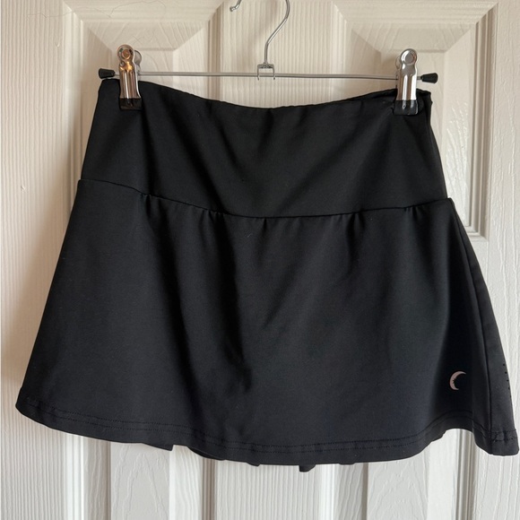NWT ZYIA ACTIVE Chill Clubhouse Skort Black Athletic Skirt Shorts Pleated XS, S - Picture 2 of 8